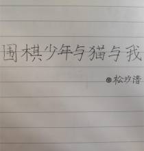 围棋少年与猫与我